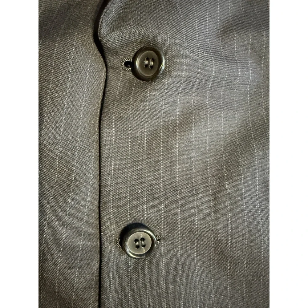 Hickey Freeman Blazer 44R Navy Pinstripe Wool Canterbury Collection USA Made Y2K